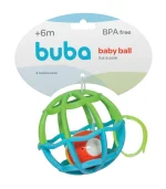 Buba Chocalho Baby Ball Luz e Som – Bola Sensorial Flexível (+6m)